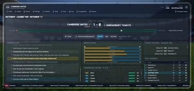 Screenshot of Touchline Manager project